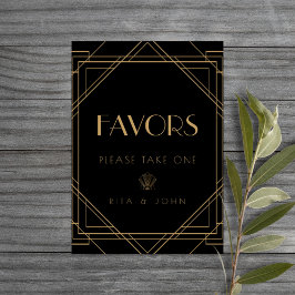 クラシック金ゴールドヴィンテージお気に入り結婚のテーブル記号 ポスター