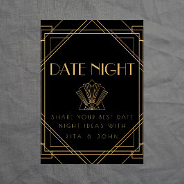 クラシック金ゴールドヴィンテージ日付JARアイディア結婚の署名 台座サイン