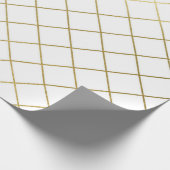 クラシック金ゴールド幾何抽象芸術パタ結婚ーンのWr ラッピングペーパー (角)