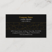 クラシック金ゴールド建築家 名刺 (正面)