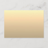 クラシック金ゴールド結婚詳細 エンクロージャーカード (裏面)