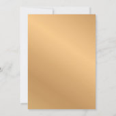 クラシック金ゴールド縁どイスラムアクイカAqeqaベビー 招待状 (裏面)