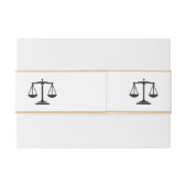 クラシック金ゴールド縁ど脚書法グラード 招待状ベリーバンド (裏面例)