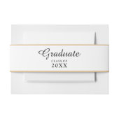 クラシック金ゴールド縁ど脚書法グラード 招待状ベリーバンド (正面例)