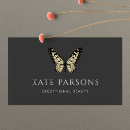クラシック金ゴールド蝶 名刺