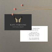 クラシック金ゴールド蝶 名刺