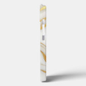 クラシック金ゴールド静脈の白い大理石iPhone 13ケース Case-Mate iPhoneケース (裏面 / 左)