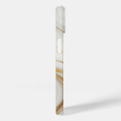 クラシック金ゴールド静脈の白い大理石iPhone 14ケース Case-Mate iPhoneケース (裏面 / 右)