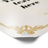 クラシック金ゴールド・アクセス付きの証明書華美テンプレート フォトプリント            (角)