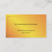 クラシック金ゴールド 名刺 (裏面)