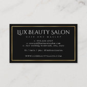 クラシック金箔ヴィンテージが渦巻エレガントく 紹介カード (裏面)