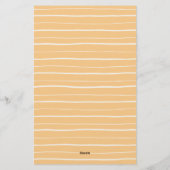 クラシック鉛筆フレームの新学期 便箋 (裏面)