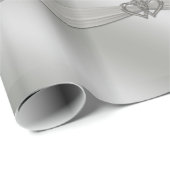 クラシック銀25周年記念ラッピング紙 ラッピングペーパー (ロールコーナー)