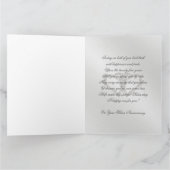 クラシック銀25結婚周年記念8.5×11 カード (内部)