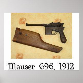 クラシック銃 – Mauser C96 ポスター