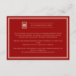 クラシック長方形の二重中国の幸福結婚の エンクロージャーカード