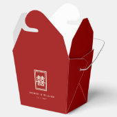 クラシック長方形の二重中国の幸福結婚の フェイバーボックス (オープン)