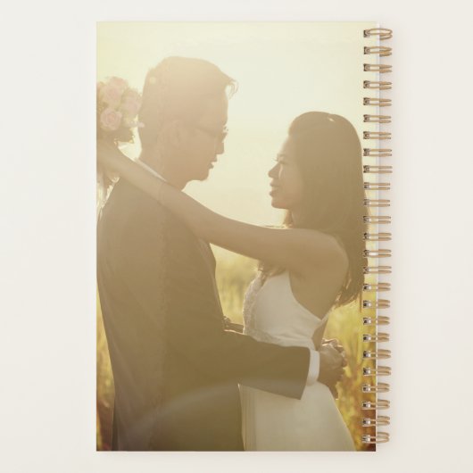 クラシック長方形の二重中国の幸福結婚の プランナー手帳 (裏面)