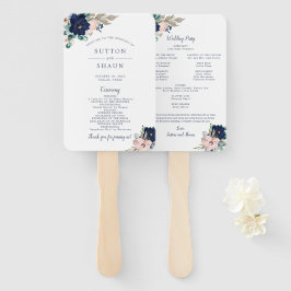 クラシック開花結婚式 プログラムファン ハンドファン