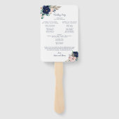 クラシック開花結婚式 プログラムファン ハンドファン (裏面)