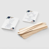 クラシック開花結婚式 プログラムファン ハンドファン (組立なし)