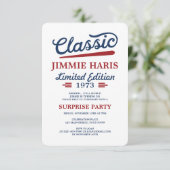 クラシック限定版 面白い誕生日 招待状 (スタンド正面)
