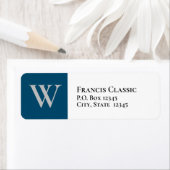 クラシック離れ差出人住所ラベル ラベル (インサイチュ)