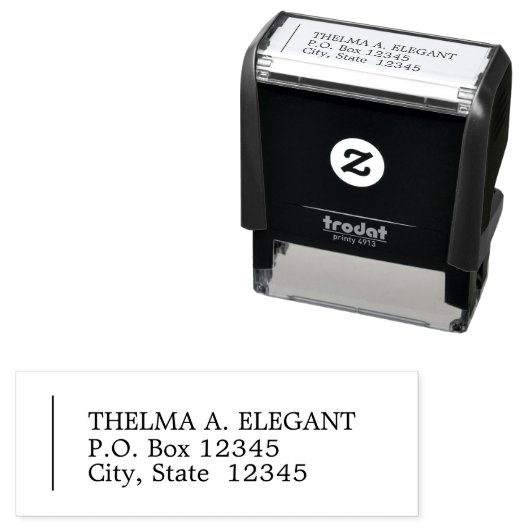 クラシック離れ差出人住所 セルフインキングスタンプ (インサイチュ)