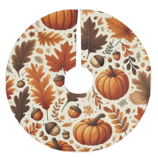 クラシック離れ/かぼちゃ/どんこ秋 ブラッシュドポリエステルツリースカート (正面)