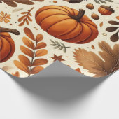 クラシック離れ/かぼちゃ/どんこ秋 ラッピングペーパー (角)
