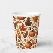 クラシック離れ/かぼちゃ/どんこ秋 紙コップ (正面)