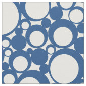 クラシック青い幾何学円 ファブリック (クローズアップ)