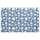 クラシック青い幾何学円 ファブリック (ファットクウォーター)