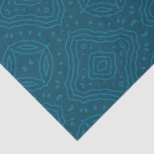 クラシック青い装飾用モザイク模様 薄葉紙 (詳細)