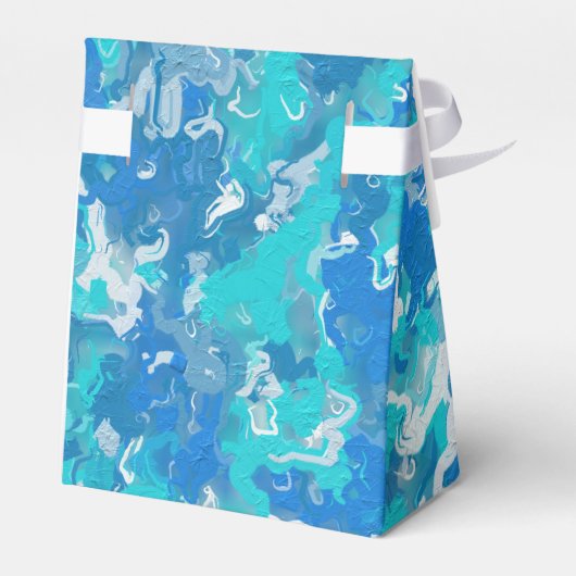 クラシック青とターコイズ絵を描 フェイバーボックス (裏面サイド)