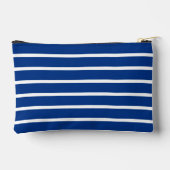 クラシック青と白のストライプメ航海のークバッグ アクセサリーポーチ (裏面)