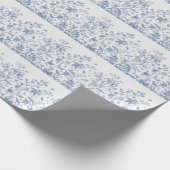 クラシック青と白のチャイノアイセリー ラッピングペーパー (角)
