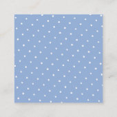 クラシック青と白のパターンのギフトラベルまたは エンクロージャーカード (裏面)