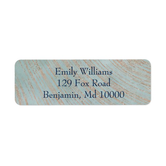 クラシック青と銅 ラベル (正面)