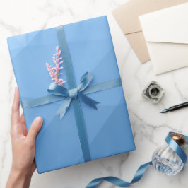 クラシック青のジオメトリメッシュグラデーションパターン ラッピングペーパー