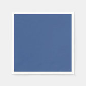 クラシック青のプレーン無地のカラー スタンダードカクテルナプキン (正面)