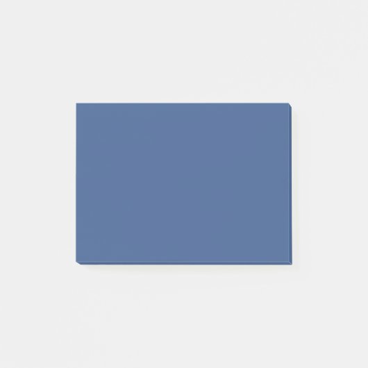 クラシック青のプレーン無地のカラー ポストイット (正面)