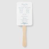 クラシック青エレガント白フローラ計画 ハンドファン (裏面)