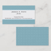クラシック青シエレガントームレスパターン 名刺 (正面/裏面)