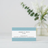 クラシック青シエレガントームレスパターン 名刺 (スタンド正面)