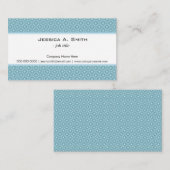 クラシック青シエレガントームレスパターン 名刺 (正面/裏面)
