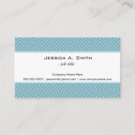 クラシック青シエレガントームレスパターン 名刺