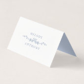 クラシック青フランスのフローラ結婚座席表 (裏面)