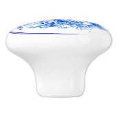 クラシック青牡丹白地 セラミックノブ (側面)