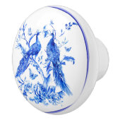 クラシック青牡丹白地 セラミックノブ (右)